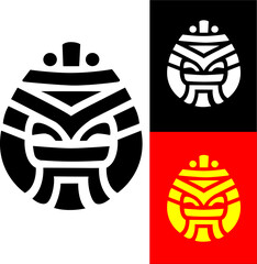 Tribal Mask Symbol Vector 