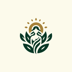 Nature goddess logo