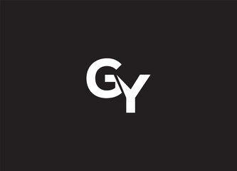 GY creative initial logo design and letter logo