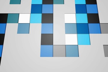 Technical background with squars