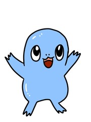 illustration of cute cartoon ghost