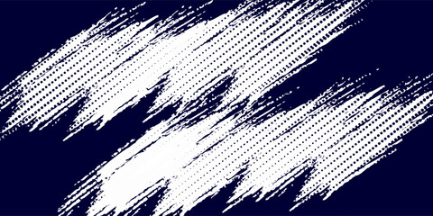 Dots halftone white \u0026 blue color pattern gradient grunge texture background. Dots pop art comics sport style modern