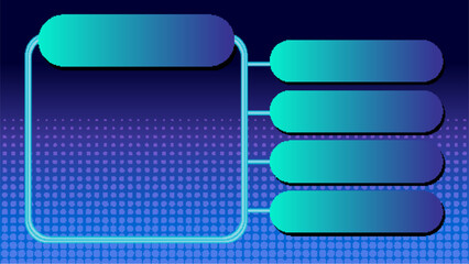 Obraz premium Modern Gradient Infographic with Circular Nodes