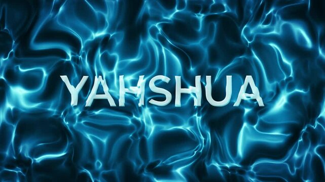 Underwater YAHSHUA Sign Background Loop
