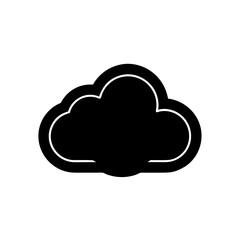 Cloud Icon Vector in Flat and Clean Isolated Style