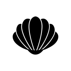 Clam Icon Vector with Flat and Clean Isolated Look
