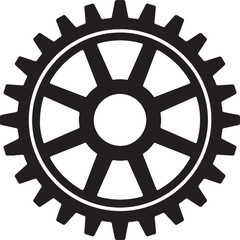 This image features a grid of various gear icons, each uniquely designed. 
