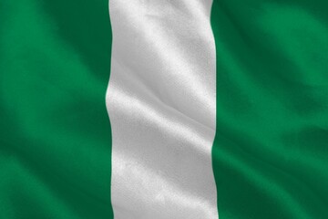 Fototapeta premium Digitally generated nigerian national flag