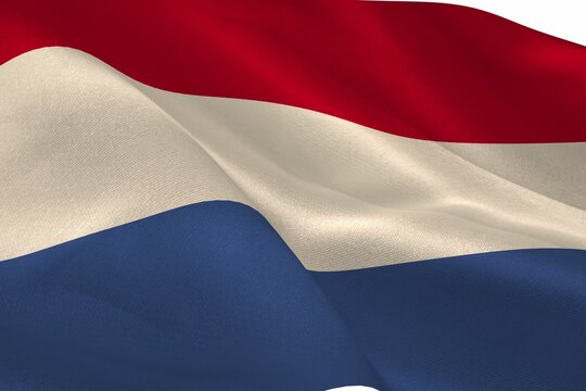 Naklejki Digitally generated dutch national flag