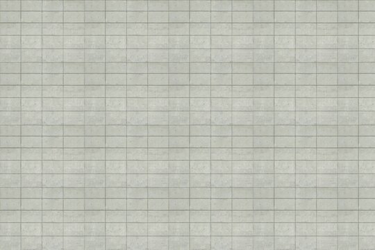 Concrete tile panels are forming uniform grid in flat design with tonal variations, copy space