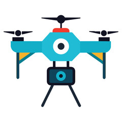 drone flying over a landscape