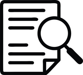 Case Studies Vector Line Icon. on white background