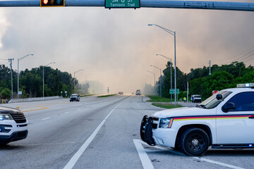 Fire in Miami at Chrome and SW 8th Street