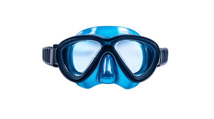 diving mask and snorkel isolated ob white background