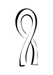 Black morning ribbon