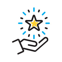 Vector multi color icon for Advantage