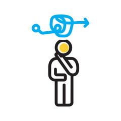 Vector multi color icon for Chaos