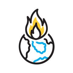 Vector multi color icon for Chaos