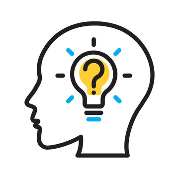 Vector multi color icon for Reasoning