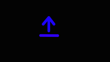 Up Direction Arrow Icon. Abstract arrow loading bar icon illustration.