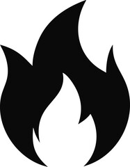 Fire flame logo vector illustration design template