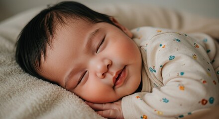 newborn baby child sleeping peaceful sleep
