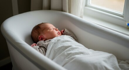 newborn baby child sleeping peaceful sleep