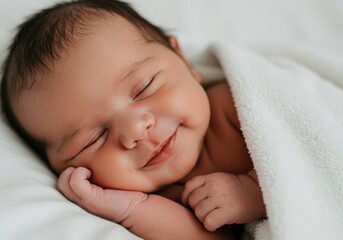 newborn baby child sleeping peaceful sleep
