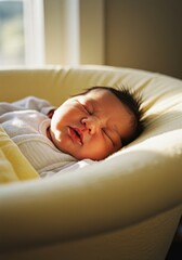 newborn baby child sleeping peaceful sleep
