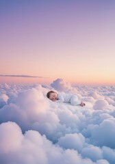 newborn baby child sleeping peaceful sleep