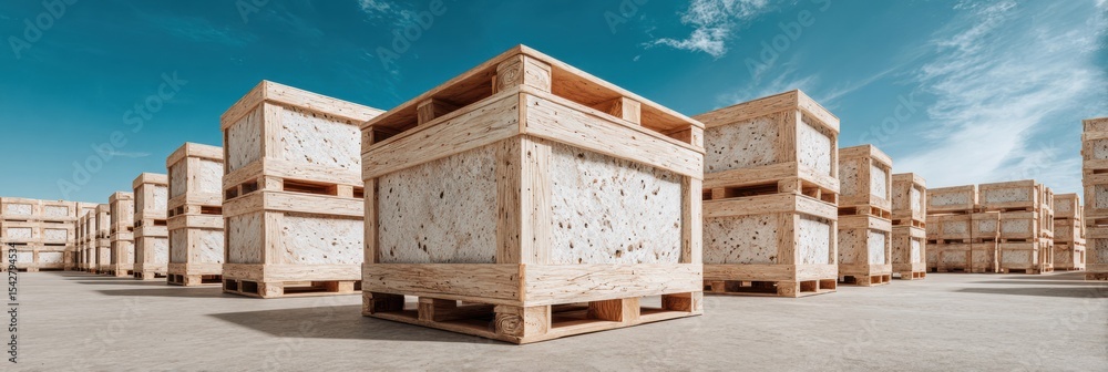 Poster strategic underground storage facility with neatly stacked rare metal crates in concrete warehouse f