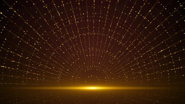 Award round podium laurel wreath on dark background. golden symbol of victory, achievement, success, rewarding of winner. Award ceremony nomination name podium, golden prize event, scene star ceremony