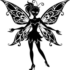 vector illustration of a fairy