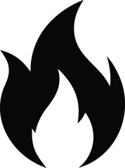 Fire flame logo vector illustration design template
