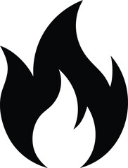 Fire flame logo vector illustration design template