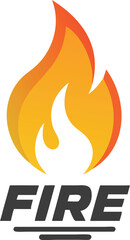 Fire Flame Logo design template. vector Illustration