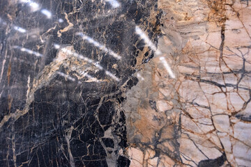 Close-Up of Colorful Marble Stones – Natural Texture and Patterns
