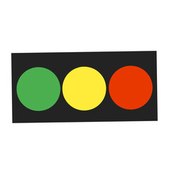 vector illustration  of traffic lamp 