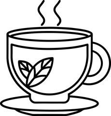 cup of tea with steam