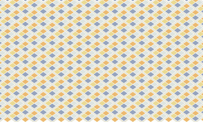 モダンなカラーのひし形のタイルがフレームに囲まれた四つ割菱