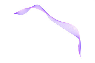 Abstract wave pattern in shades of purple on a white background. Vector Art Illustration Design. EPS 10.