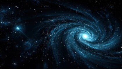 Fototapeta premium Spiral galaxy in deep space (2)
