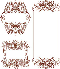 Beautiful flower art and mandala vector design