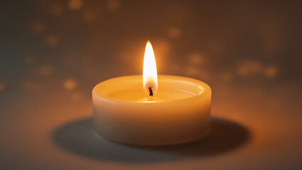 Let this single candle light up your day: a moment of peace and reflection