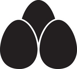 black and white eggs