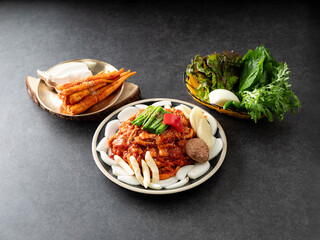 Duck meat marinated in spicy sauce