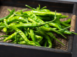 Green Chili Peppers, Fresh ingredients