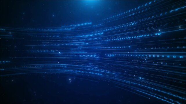 Abstract futuristic digital grid big data, visualization, analytics, blockchain elements, artificial intelligence, Technology abstract background 3d circuit line Digital futuristic machine learning AI