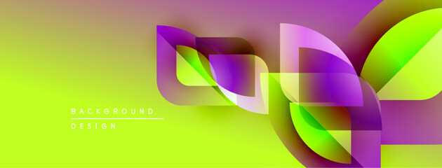 Vibrant abstract gradients form flowing shapes. Yellow transitions to purple, creating dynamic visual texture. Modern design element.