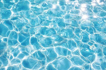 Obraz premium Captivating textures of tranquil turquoise water.